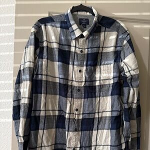 American Eagle Plaid Button down shirt